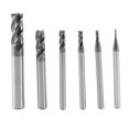 thumbnail image 1 of Juego de fresas de extremo de 4 flautas de 6 uds para brocas de enrutador en espiral de carburo Cnc cuadradas de acero diámetro (1 2, 1 of 4