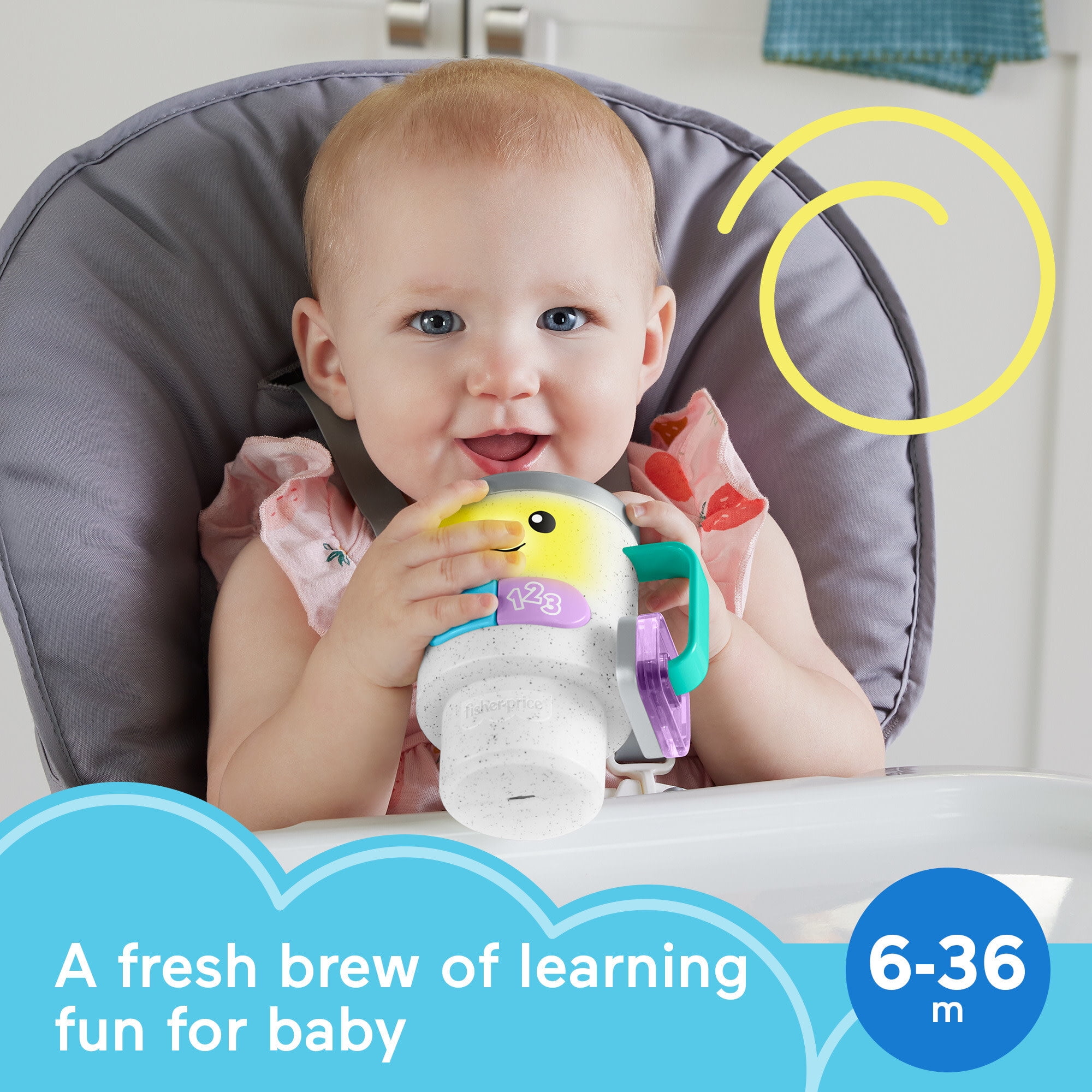 Fisher-Price Laugh and Learn with Lights and Music Coffee Mug Stanley Cup  New