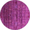 thumbnail image 1 of Ahgly Company Indoor Round Oriental Pink Industrial Area Rugs, 8' Round, 1 of 4
