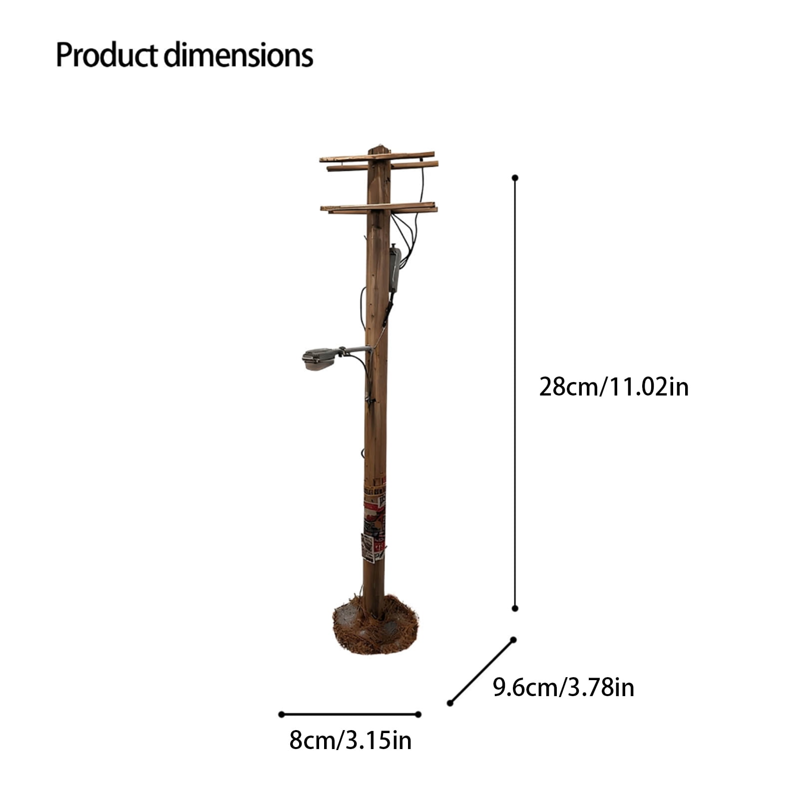 Historic Tiny Street Light Desk Lamp For Model Train Locations And Model Displays With Realistic Particulars