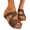 Brown, variant on Wedge Sandals Platform Slides for Women Cork Heeled Comfortable Walking Open Toe Slip On Espadrilles Mules Wide Width Wedges Bohemia Womens Sandals for Casual Black