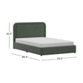 thumbnail image 5 of Better Homes & Gardens Juliet Queen Platform Bed, Olive Mohair, 5 of 15