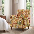 thumbnail image 3 of FKELYI Art Boho Print Armchair Slipcover Stretchable Couch Sofa Cover with Elastic Bottom Furniture Protector for Living Room Office Reception Reading Sofa, 3 of 7