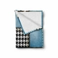 thumbnail image 2 of Rustic Soft Flannel Fleece Throw Blanket, Digital Graphic with Denim Forms and Colored Minimalist and Lines Print, Cozy Plush for Indoor and Outdoor Use, 70" x 90", Multicolor, by Ambesonne, 2 of 6