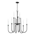 thumbnail image 1 of ET2 Lighting 11289BK Tux 9-Light Chandelier, Black, 1 of 1