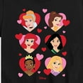 thumbnail image 3 of Disney Princess - Princess Heart Grid - Valentine's Day - Youth Short Sleeve Graphic T-Shirt, 3 of 4
