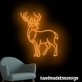 thumbnail image 2 of Handmadetneonsign Deer Neon Sign, Deer Animal Wal Art, Deer Wildlife Animal Home Wall Decor 040760, 2 of 5