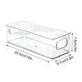 thumbnail image 2 of Promotion!Stackable Plastic Food Storage Bins for Refrigerator Organizer Transparent C, 2 of 12