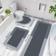 thumbnail image 4 of Juego De Alfombras De Goma Juego de 3 alfombrillas de baño azules con base antideslizante de goma superabsorbente, secado rápido y lavables para ducha. JASKFLY, 4 of 9