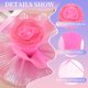 thumbnail image 3 of Uxcell Ruffle Pleated Chiffon Trim, 7 yardas x 6 pulgadas Retro Organza Tela Tul Ruffle Decorativo Borde de Encaje de Cierre para Costura de DIY Vestido Bolsa Disfraz, Rosa, 3 of 6
