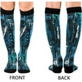 thumbnail image 2 of Coolnut Blue Graffiti Compression Socks for Women&Men Circulation-Best Support for Nurses,Running,Athletic-1 Packs, 2 of 7