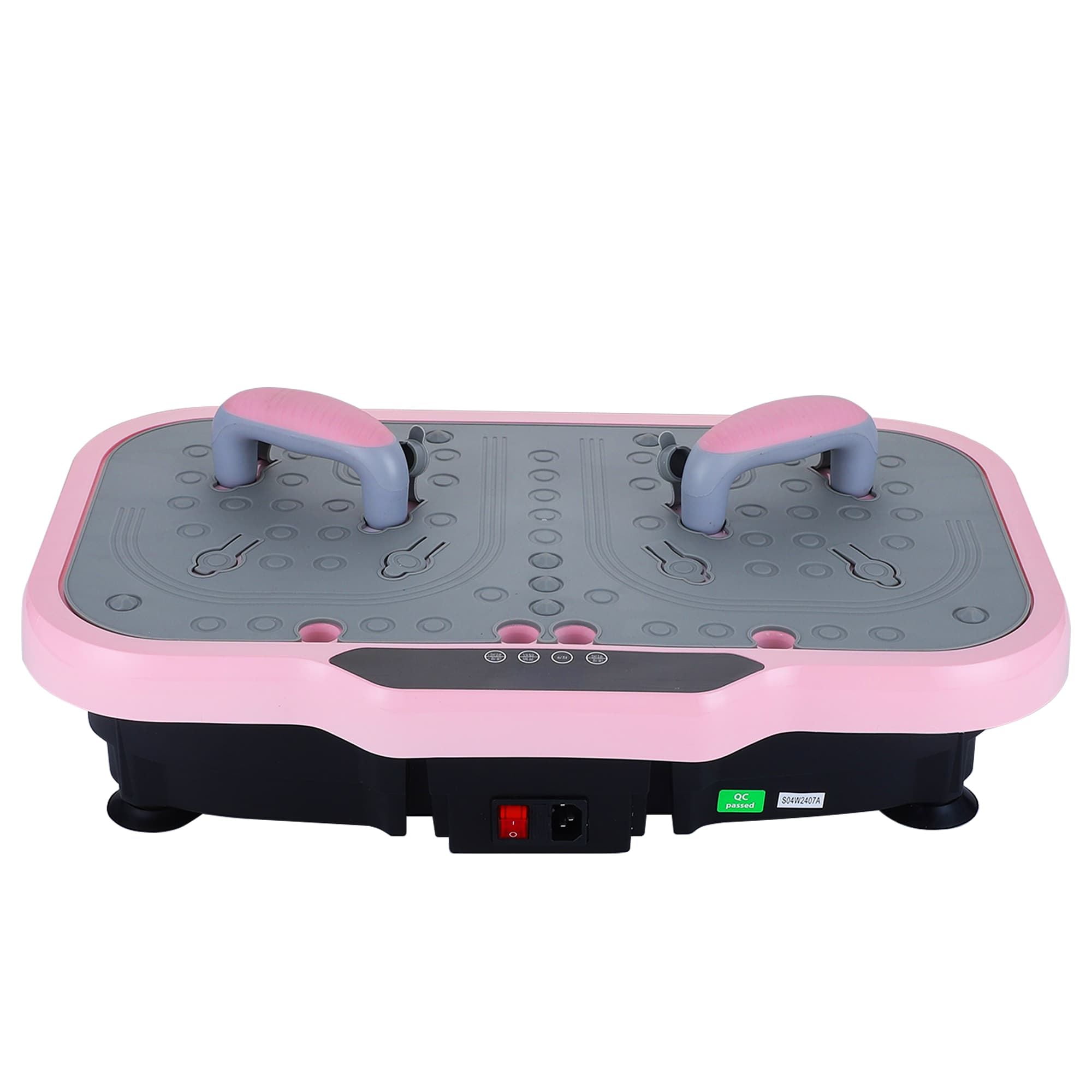 Unbranded Vibration Plate Exercise Machine with Handle and Remote, 120 Speed Levels, Whole Body Workout Platform, 22.4 x 13.8 in