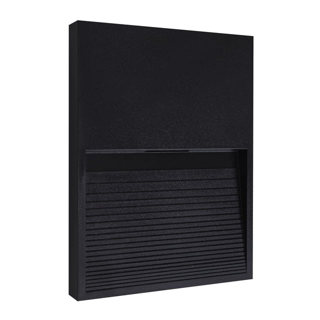Estevez Luminario LED de cortesía rectangular, 1 Watts, 2700K, Color Negro