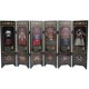 thumbnail image 1 of Black Wooden Panel Screen for Folding Screen Divider Mini Room Ornament, 1 of 4
