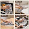 thumbnail image 5 of 6 Pcs Pioneer Flower Floral Print Pattern Kitchen Towels, Funny Microfiber Dish Towel Set, 18" X 26" Tea Towels, 5 of 6