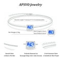 thumbnail image 5 of APSVO S925 Sterling Silver Plated Bracelets for Women Girls October Birthstone Bracelet with Pink Tourmaline Birthday Graduation Jewelry Gifts Teen Her Mom Mom Wife Adults Kids Ideas, 5 of 6