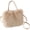 Khaki, variant on Plush Tote Handbag Soft Winter Crossbody Shoulder Bags Fluffy Faux Fur Handbag Casual Tote Messenger Bag for Shopping Travel