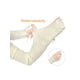 thumbnail image 3 of Guantes largos de mujer para exteriores, suaves, bloqueadores de sol, mangas sin dedos, color caqui, 3 of 4