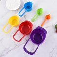 thumbnail image 3 of Colored Plastic Measuring Cups, Measuring Spoons, 6-piece Set, Kitchen Baking, Cooking, Measuring Liquids, And Dry Ingredients Gadgets, 3 of 5