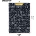 thumbnail image 3 of FMSHPON Alphabet Letters Clipboard Hardboard Wood Nursing Clip Board and Pull for Standard A4 Letter 13x9 inches, 3 of 5