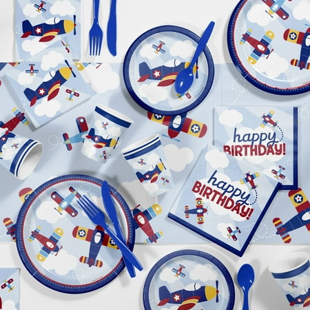 Toy Airplane Party Supplies Kit, Serves 8 Guests
