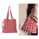 thumbnail image 2 of Bolso Mano Con Pliegues en La Nube para Mujer Bolso Mano Con Cordón Bolso (rosa), 2 of 9