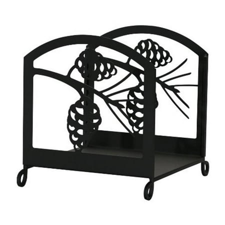 

Village Wrought Iron FP-WR-89 Pine Cone Wood Rack