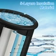 thumbnail image 3 of Moclever Portable Ice Bath Tub, 33.46x29.52in 97Gal Large Size Cold Plunge Tub 660LBS Load Capacity with Cover for Adults Athletes, Black, 3 of 12
