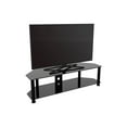 thumbnail image 2 of AVF Group Classic Corner Glass TV Stand with Cable Management Up to 65" Screen Size, Black, 2 of 6
