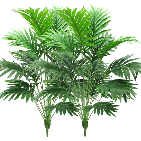 30" Artificial Palm Plants Leaves Tropical Greenery Bush Imitation Faux Fake Palm Tree Leaf for Home Kitchen Party Flowers Arrangement Wedding Decorations