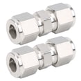 thumbnail image 3 of Compression Tube Adapter, Firm Connection  Sealing Compression Tube Fitting, 1000Psi 2Pcs Simple For Shipbuilding Industry Automobile Ф10, 3 of 8