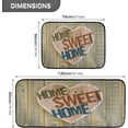thumbnail image 2 of Home Sweet Home Quote Kitchen Rugs 2 Pieces, Wooden Heart Floor Mat Room Area Rug Washable Carpet Perfect for Living Room Bedroom Entryway, 2 of 7