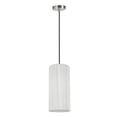 thumbnail image 2 of Aspen Creative 61092-1, Adjustable One-Light Hanging Mini Pendant Ceiling Light, Transitional Design in Satin Nickel Finish, Off White Shade, 6" wide, 2 of 5
