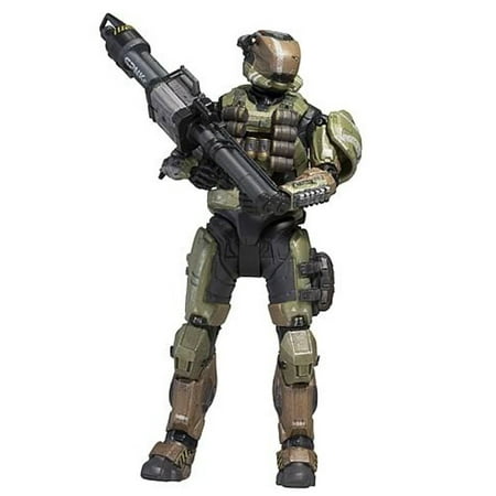 Toys Halo Reach Series 5 Spartan Gungnir Custom Action Figure, From the Gungnir helmet with CBRN/HU/RS attachments to the Assault/Sapper chest with.., By