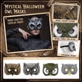 thumbnail image 2 of Mask Owl Head Gray Animal Accessory Adult Size for Halloween Party Masquerade Ball Themed Event Dress Up, 2 of 6