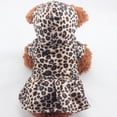 thumbnail image 3 of Hot Leopard Pet Dogs Tutu Dress Coat Puppy Cat Hoodie Cotton Warm Apparels Skirt, 3 of 5