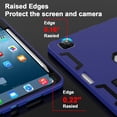 thumbnail image 4 of Allytechgroup for iPad Pro 11 M5 M4 2025 2024 Case with Pencil Holder, Heavy Duty Rugged Protective Case with Kickstand, Shock-Absorbent PC+TPU Cover for iPad Pro 11 2024/2025,Navyblue, 4 of 7