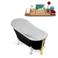 thumbnail image 7 of 59" Streamline N344WH-GLD Clawfoot Tub and Tray With External Drain, 7 of 7