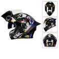 thumbnail image 3 of Casco de motocicleta abatible hacia arriba, aprobado por DOT, para motocross, casco de moto con doble lente, abierto, de cara completa, transpirable, para las cuatro estaciones, para hombres y mujeres, 3 of 5