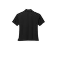 thumbnail image 3 of MERCER+METTLE Women's Stretch Jersey Polo | Short Sleeve Work Polo for Women, Moisture Wicking Jersey Shirt - Deep Black L, 3 of 3