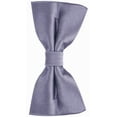 thumbnail image 2 of Scott Allan  Solid Gray Silk Bow Tie For Men And Boys | Pre-Tied Bowtie Fits Neck Sizes from 10"in to 18"in or ages 8 years and older, 2 of 3