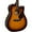 Tobacco Sunburst, variant on Yamaha FX335C Dreadnought Acoustic-Electric Guitar - Black