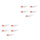 thumbnail image 1 of Soidarity Paquete de 5 cebos de pesca Crankbait agua salada agua dulce Swimbait Sea Lake Stream Lures Gear Tackle Accesorios Gradient Red rojo degradado 2piezas Soidarity CBP501927, 1 of 6