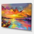 thumbnail image 1 of Designart - Sunset Painting With Colorful Reflections I - Modern & Contemporary Canvas Wall Art Print, 1 of 2