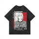 thumbnail image 1 of Camiseta con estampado de anime Vinland Saga, manga corta, corte holgado, cuello redondo, estilo vintage, para verano, con lavado exclusivo, 1 of 4