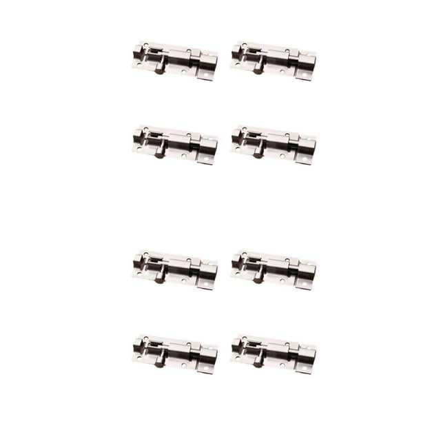 Decodeary 4pack/lot Affordable And Stylish Locks For Various Doors - Satisfaction Guaranteed Smooth Operation Slide Screws 2 inch 2PCS