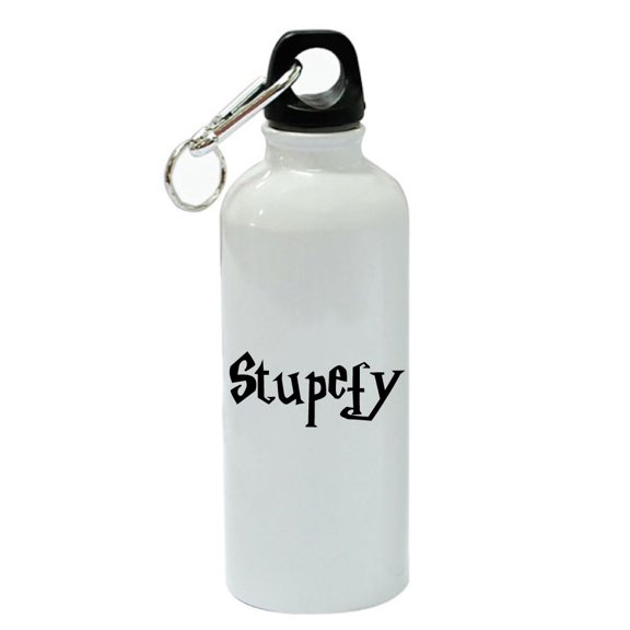 Stupefy White Aluminum Sports 20 oz Water Bottle