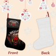 thumbnail image 3 of The Hellfire Club Tema: Calcetines de Navidad, fino lino blanco para colgar en escaleras y chimenea, decoración navideña para el hogar, regalo de Navidad. 54cm × 38cm, 3 of 5