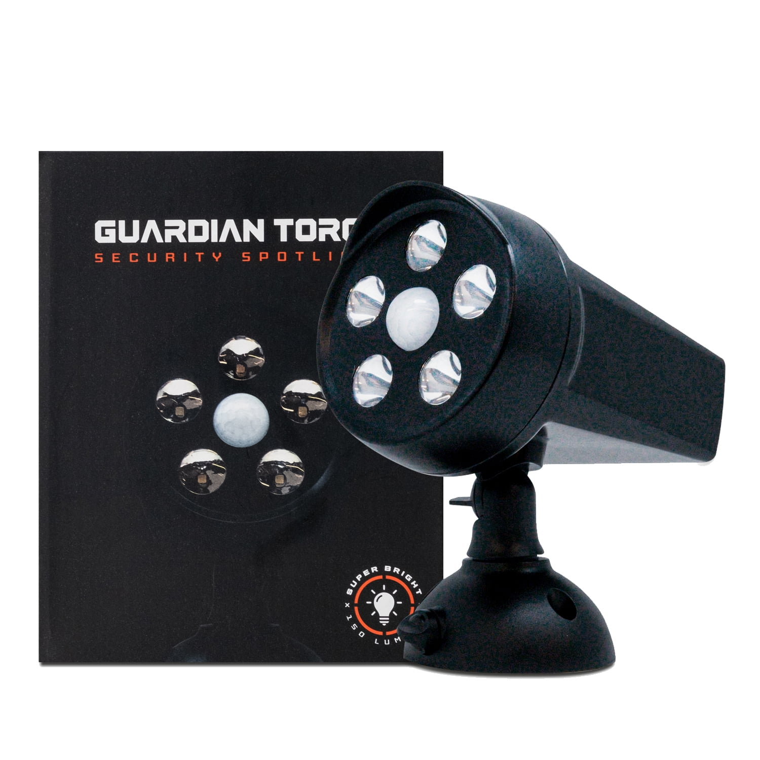 Guardian Torch Home Security Spotlight, 1 Motion Sensor Solar