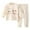Beige, variant on Xmyrz Cute Pajama Sets For Girl 2 Piece Panda Print Nightdress Thin Stylish Long Sleeve Pj Set Sleepwear Outfit